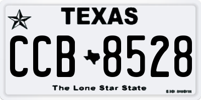 TX license plate CCB8528