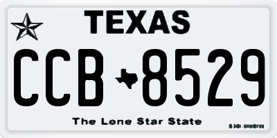 TX license plate CCB8529