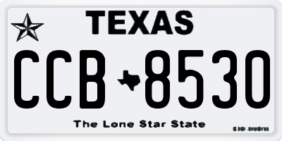 TX license plate CCB8530