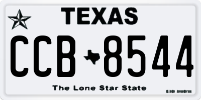 TX license plate CCB8544