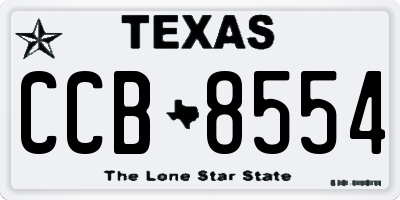 TX license plate CCB8554