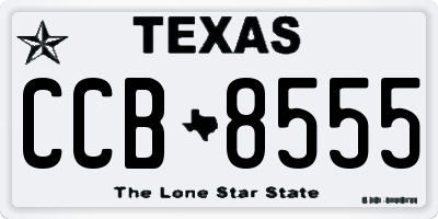 TX license plate CCB8555