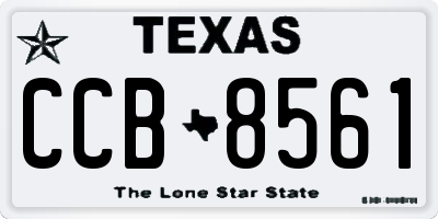 TX license plate CCB8561