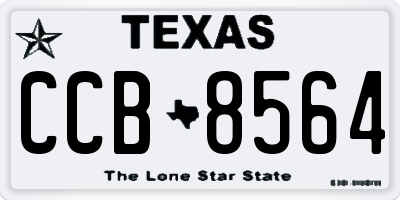 TX license plate CCB8564