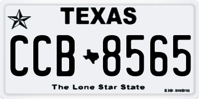 TX license plate CCB8565