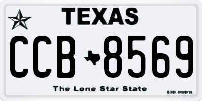 TX license plate CCB8569