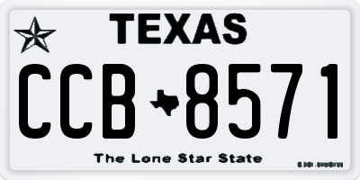 TX license plate CCB8571