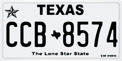 TX license plate CCB8574