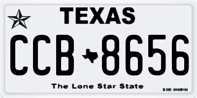 TX license plate CCB8656