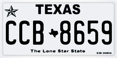 TX license plate CCB8659