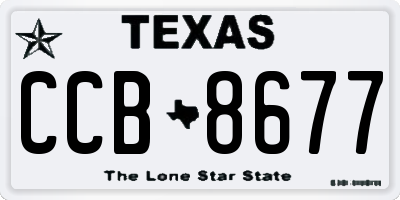 TX license plate CCB8677