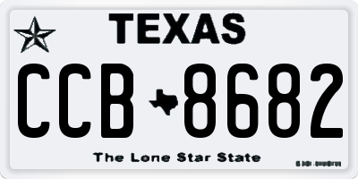 TX license plate CCB8682