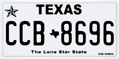 TX license plate CCB8696