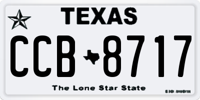 TX license plate CCB8717