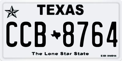 TX license plate CCB8764