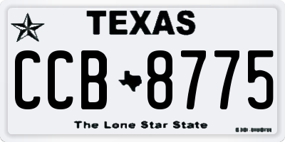 TX license plate CCB8775