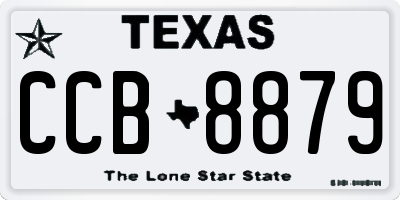 TX license plate CCB8879
