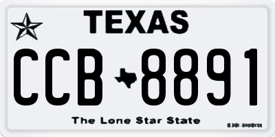 TX license plate CCB8891
