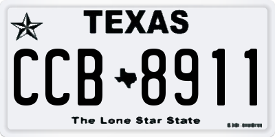 TX license plate CCB8911