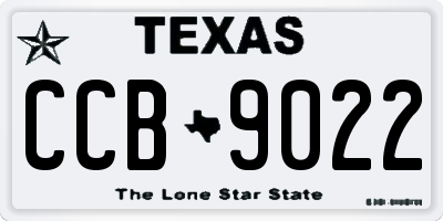 TX license plate CCB9022