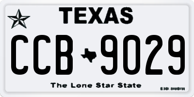 TX license plate CCB9029