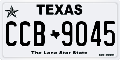 TX license plate CCB9045