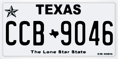TX license plate CCB9046