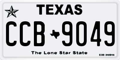 TX license plate CCB9049