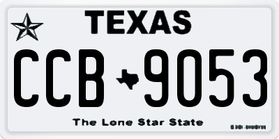 TX license plate CCB9053