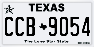TX license plate CCB9054