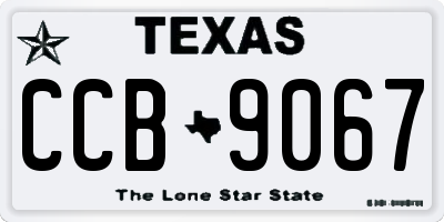 TX license plate CCB9067