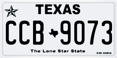 TX license plate CCB9073
