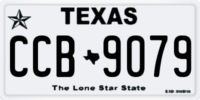 TX license plate CCB9079