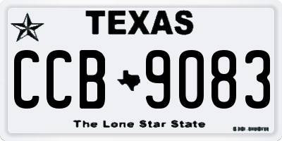 TX license plate CCB9083