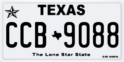 TX license plate CCB9088