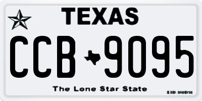 TX license plate CCB9095