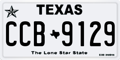 TX license plate CCB9129