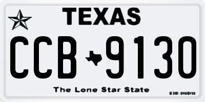 TX license plate CCB9130