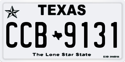 TX license plate CCB9131