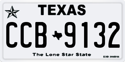TX license plate CCB9132