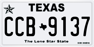 TX license plate CCB9137