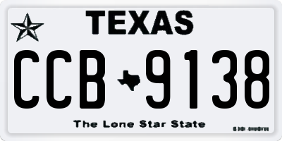 TX license plate CCB9138
