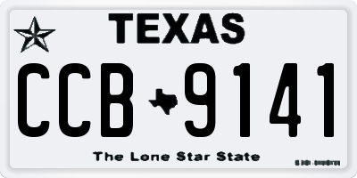 TX license plate CCB9141