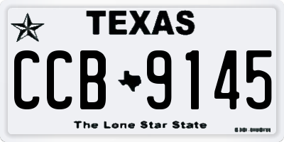 TX license plate CCB9145