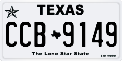 TX license plate CCB9149