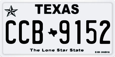 TX license plate CCB9152