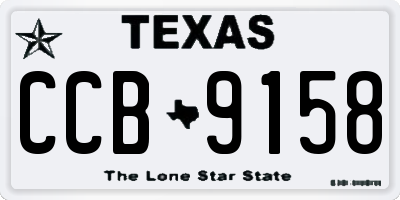 TX license plate CCB9158