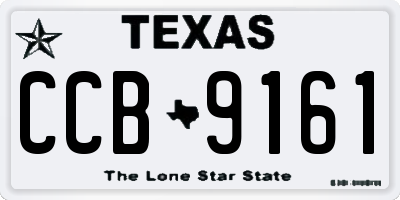 TX license plate CCB9161