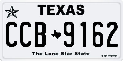 TX license plate CCB9162