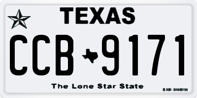 TX license plate CCB9171